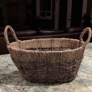 Rustic Brown Woven Basket